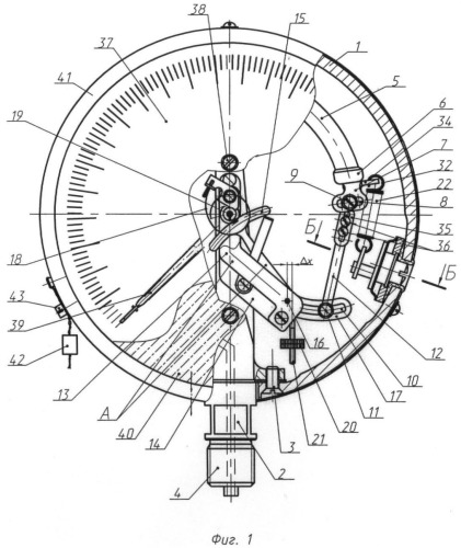 Манометр показывающий для точных измерений мпти (патент 2381465)
