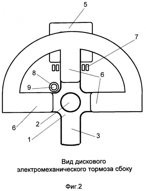 Дисковый электромеханический тормоз (патент 2645574)