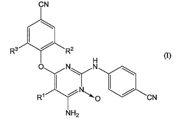 Ингибирующие вич производные 2-(4-цианофениламино)-пиримидин-оксида (патент 2398768)