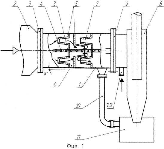 Барботажно-вихревой аппарат с коническим завихрителем (патент 2403951)