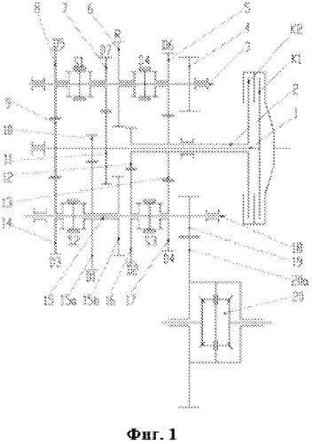 Коробка передач с двойным сцеплением (патент 2592187)