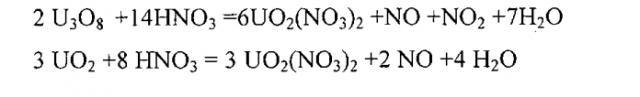 Способ приготовления анион-дефицитных растворов нитрата уранила (патент 2568729)