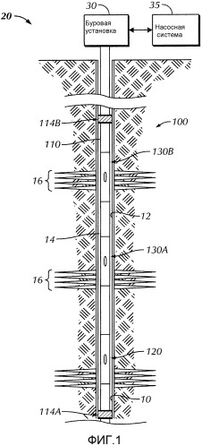 Способ и устройство обработки ствола скважины текучей средой (варианты) (патент 2492318)