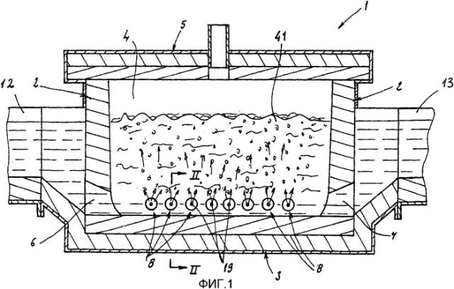 Устройство вдувания обрабатывающего газа в жидкий металл (патент 2316605)