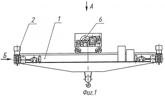 Мостовой опорный кран (патент 2272780)