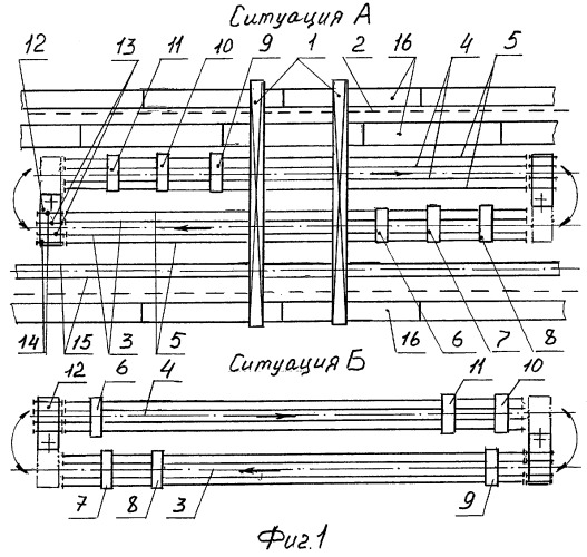 Линия для сборки звеньев рельсошпальной решетки железнодорожного пути (патент 2293813)