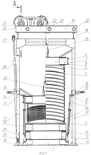 Гидравлический многоэтажный пресс с механизмом подъема (патент 2544717)