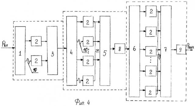Многокаскадное устройство суммирования мощности свч-усилителей (патент 2339157)