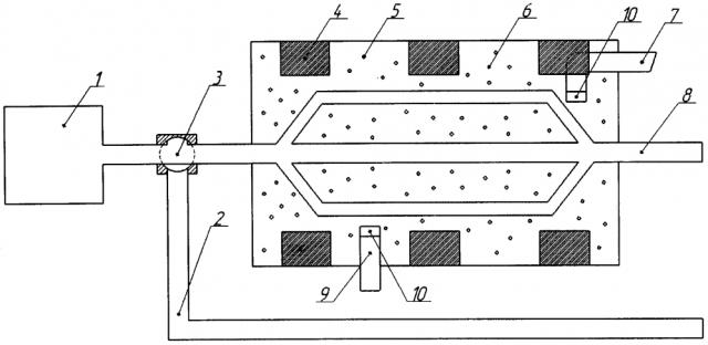 Устройство ускоренного прогрева объемного гидропривода строительных машин (патент 2600657)