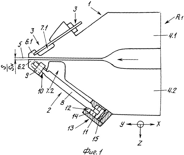 Экструзионное сопло, содержащее по меньшей мере одну гибкую губку (патент 2337819)