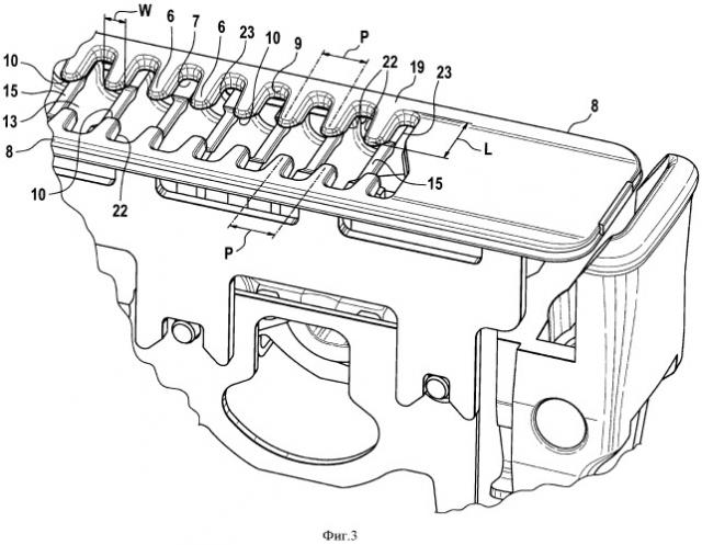 Бреющий узел для электрической бритвы (патент 2539259)