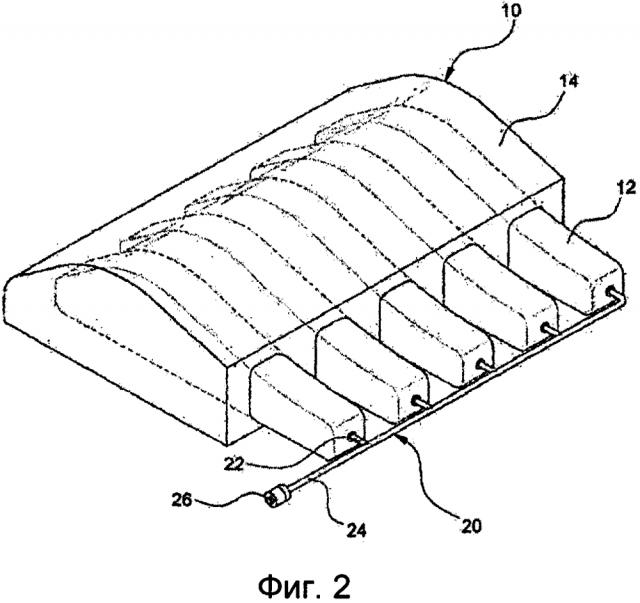Амортизирующая подкладка, имеющая встроенные автоматически заполняемые воздушные трубки, и способ ее изготовления (патент 2639976)