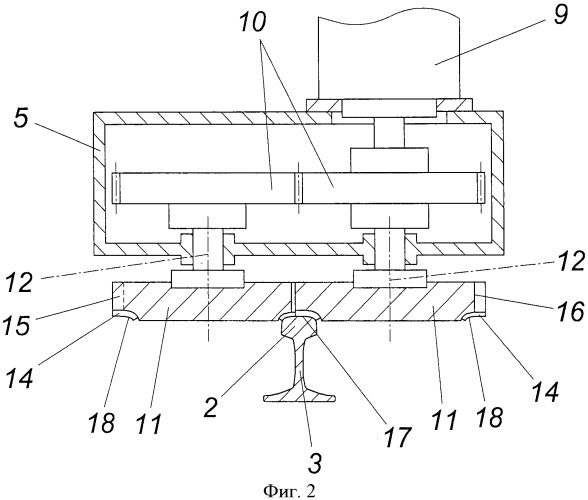 Устройство для чистовой обработки резанием поверхности катания головки рельса (патент 2555298)