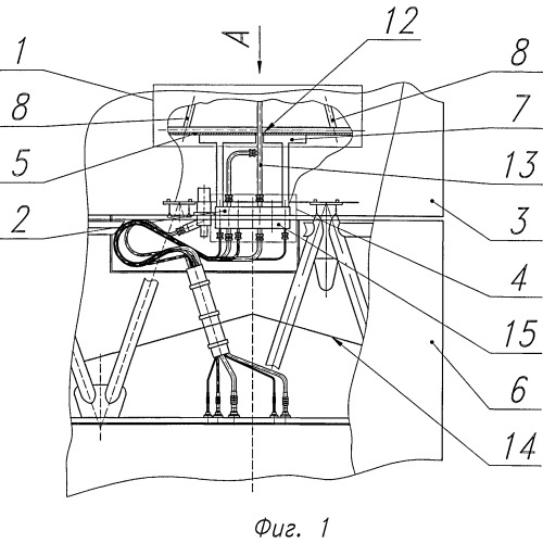 Устройство крепления теплозащиты к раме двигателя (варианты) (патент 2520598)