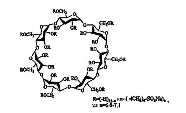Капсулы, содержащие водные наполняющие композиции, стабилизированные производным циклодекстрина (патент 2359698)