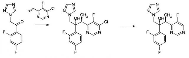 Способ получения вориконазола и его аналогов (патент 2619928)