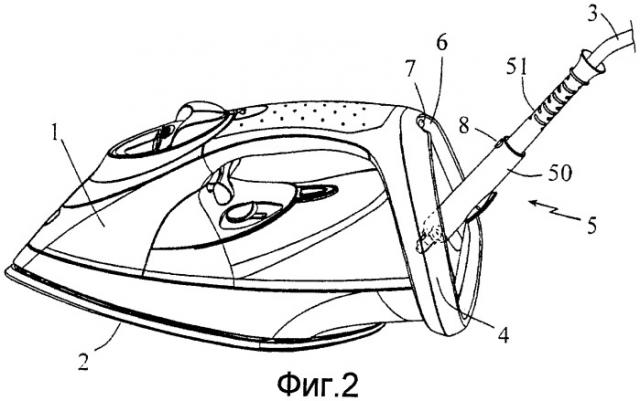 Утюг, содержащий усовершенствованное устройство направления шнура (патент 2459021)