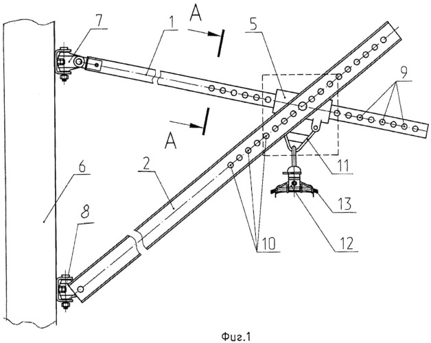 Консоль контактной подвески железной дороги (патент 2534629)
