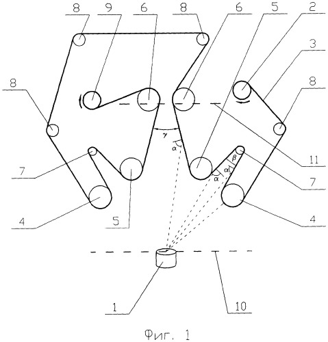 Устройство для нанесения пористых покрытий на ленту (патент 2310697)