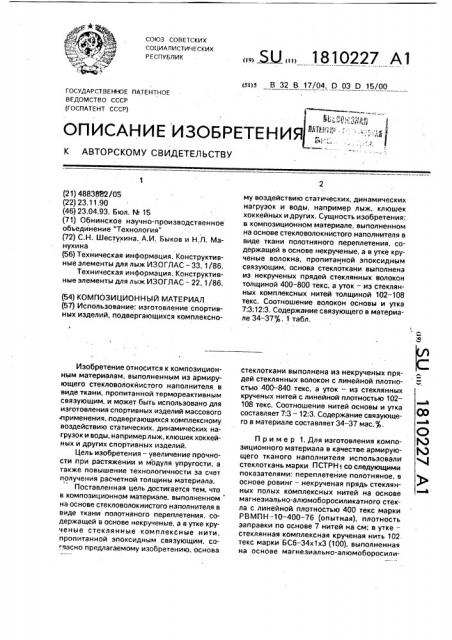 Композиционный материал (патент 1810227)