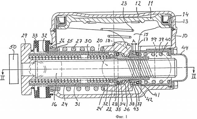 Устройство для регулировки зазора в тормозном приводе рельсового транспортного средства (патент 2444457)