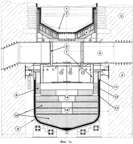 Система локализации и охлаждения расплава активной зоны ядерного реактора водоводяного типа (патент 2575878)